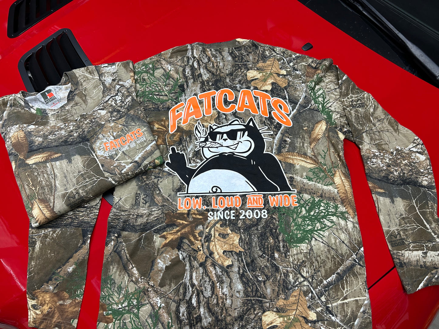 Fatcats Staple Tee - Real Tree Camo (Long Sleeve Pocket Tee)